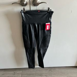 Leather spanx leggings